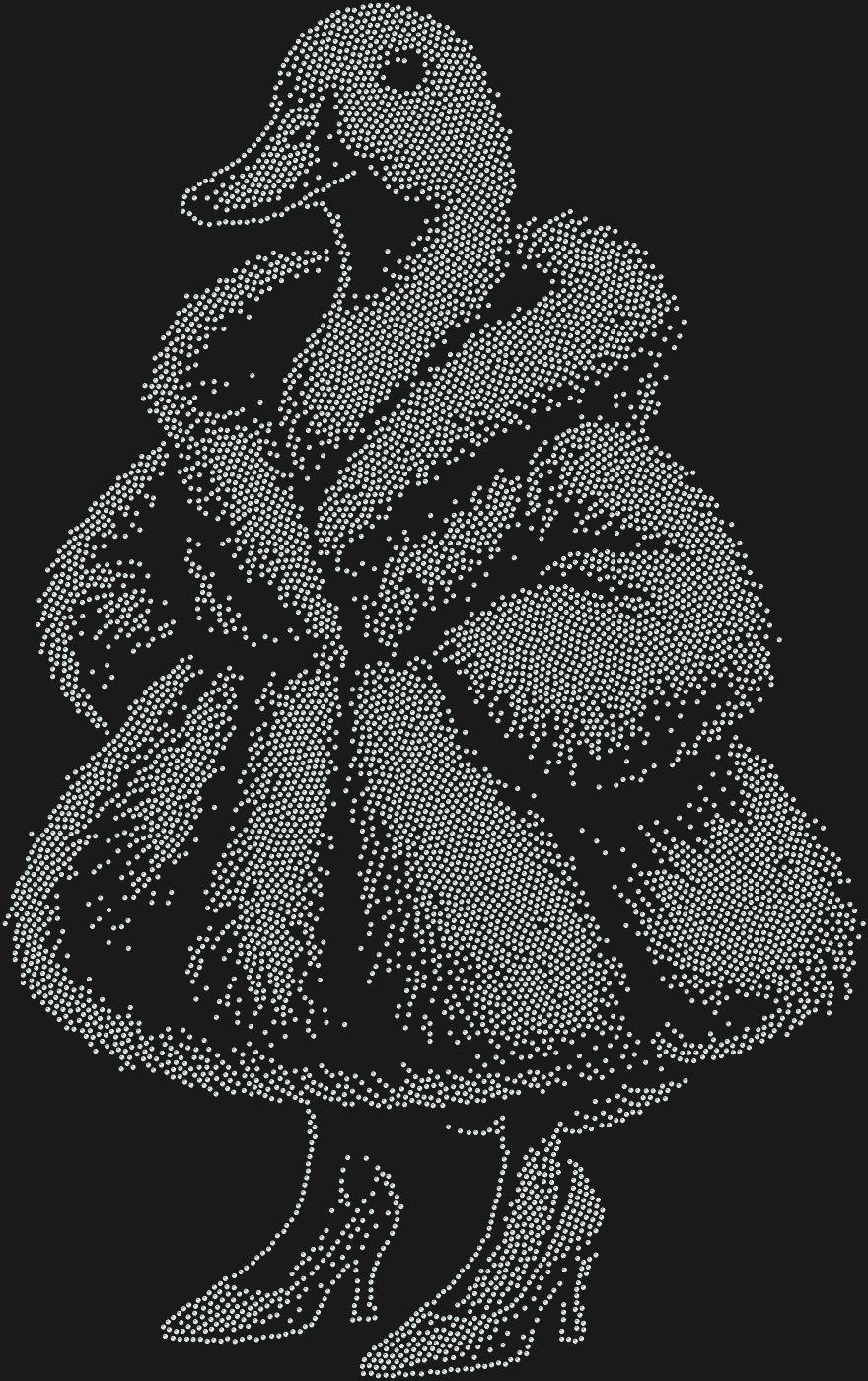 Трафарет Гусь в шубе — GOOSECOAT1