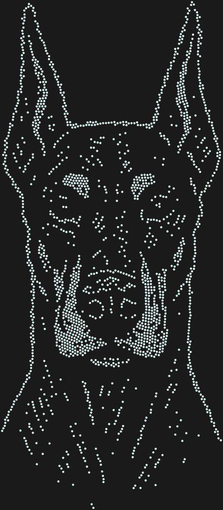 Трафарет Doberman — RHT_DOBERMAN1_SS20_CRYSTAL_AB_DMC
