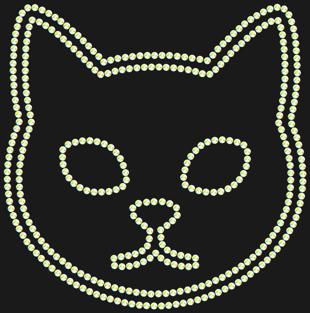 Трафарет Cat — RHT_CAT1_SS6_CRYSTAL_AB