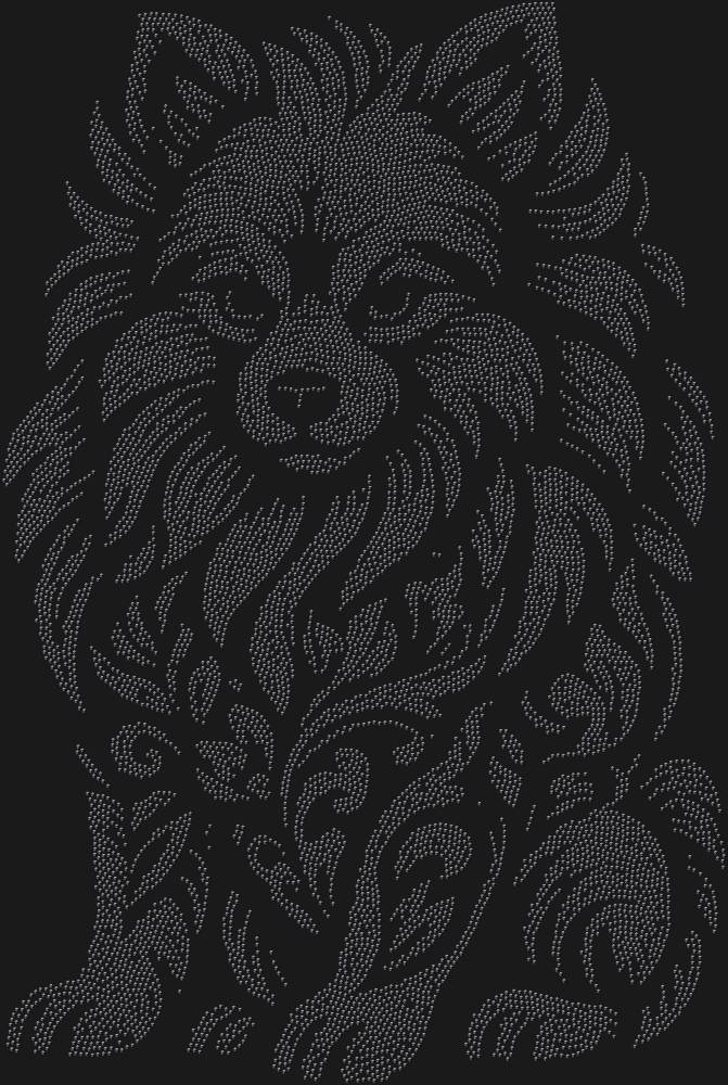Трафарет Pomeranian Spitz — RHT_SPITZ1_SS6_JET_BLACK