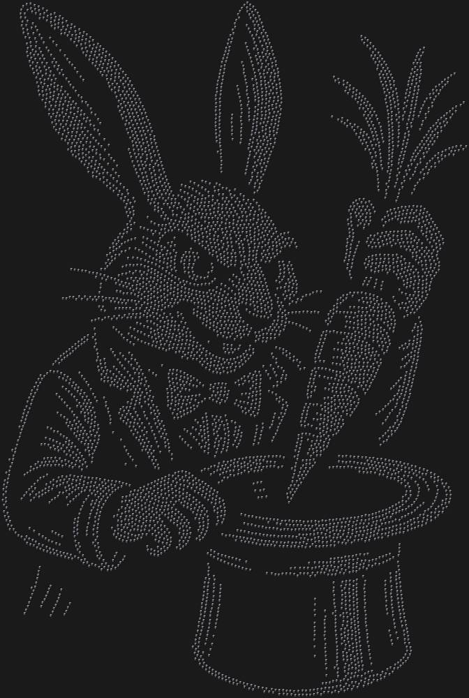 Трафарет Кролик-фокусник — RHT_RABBIT1_SS3_JET_BLACK