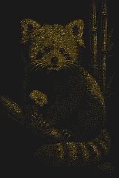 Рисунок из страз по номерам «Красная панда» раскроет перед вами мир очарования с 6112 искрящимися стразами, словно замерший момент нежности на бамбуковой ветке.