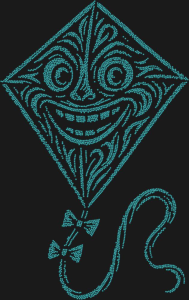 Трафарет Веселый воздушный змей — RHT_KITE1_SS16_AQUAMARINE
