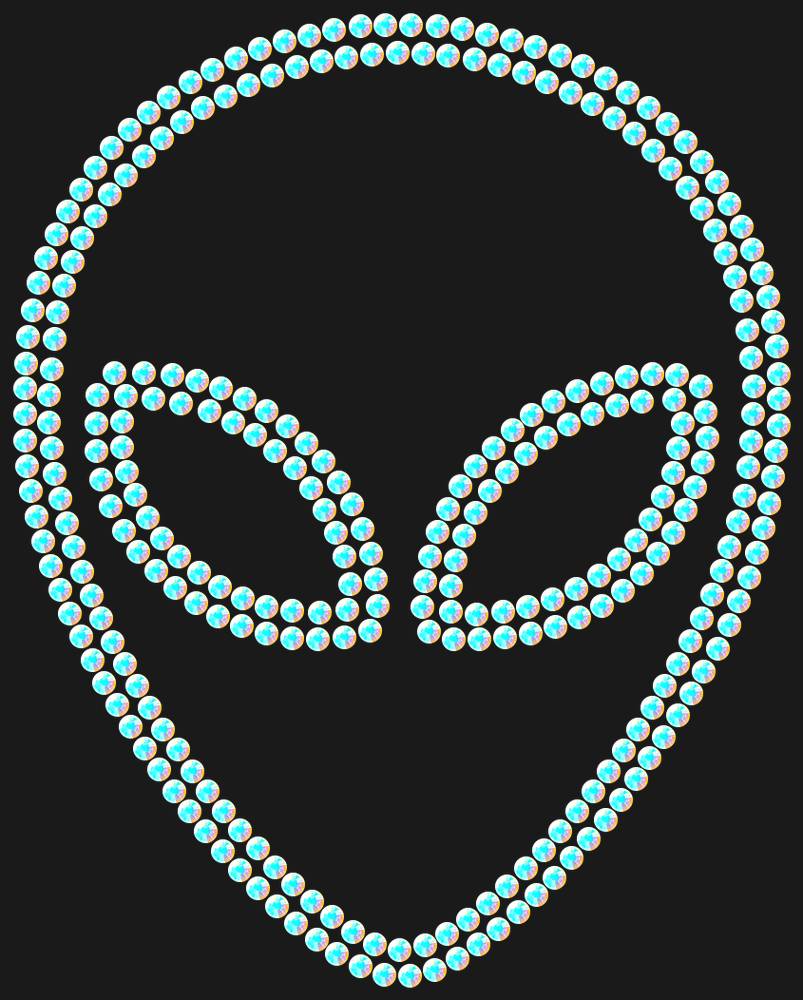 Трафарет Alien — RHT_UFO1_SS6_CRYSTAL_AB_DMC