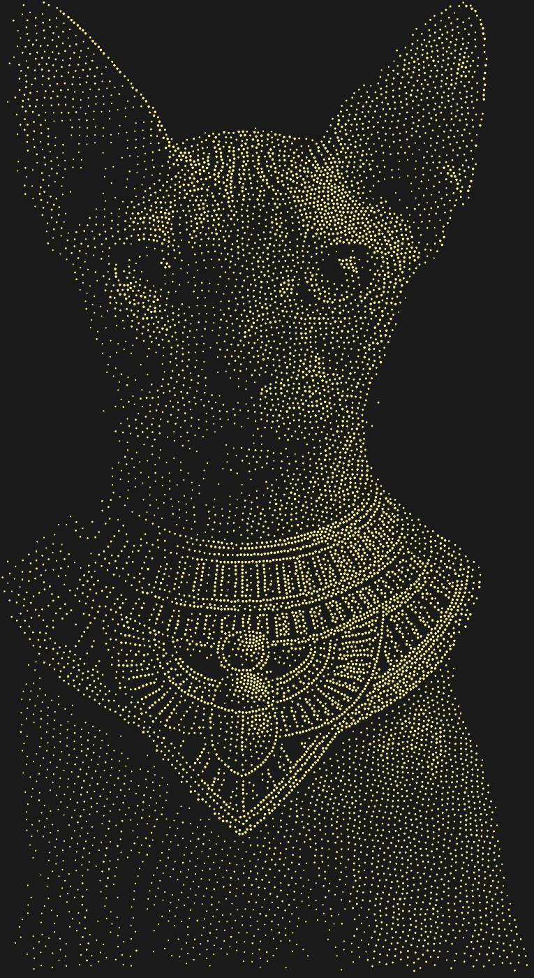 Трафарет Кот-сфинкс — SPHINXCAT1