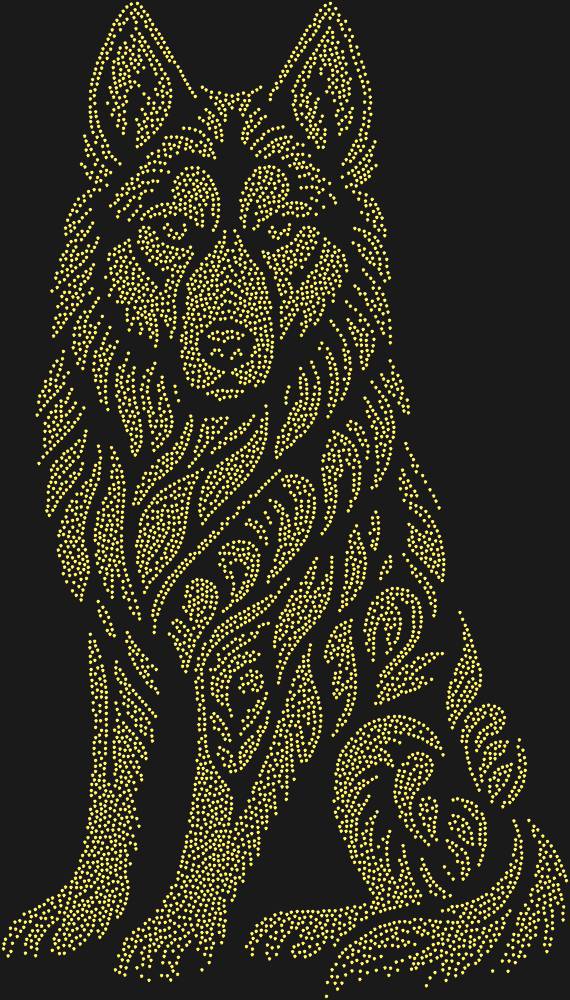 Трафарет Хаски — RHT_HUSKY1_SS12_GOLD