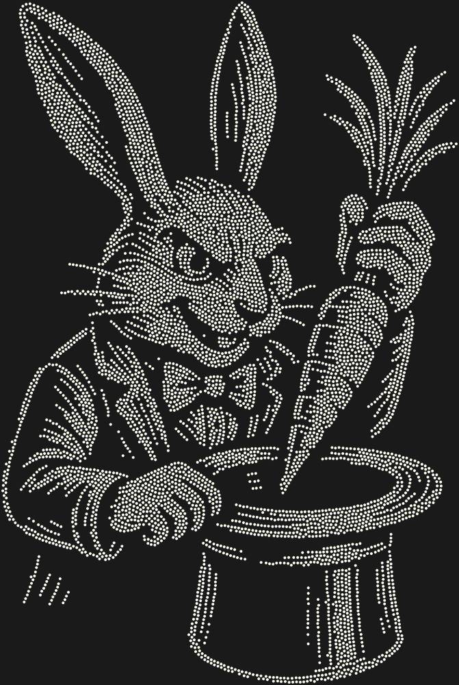 Трафарет Rabbit magician — RHT_RABBIT1_SS10_CRYSTAL_AB