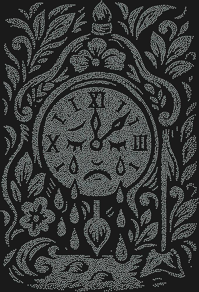Трафарет Часы которые могли плакать — RHT_CRYINGCLOCK1_SS4_CRYSTAL_AB_DMC