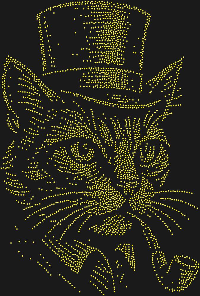Трафарет Кот в шляпе — RHT_CAT2_SS10_TOPAZ