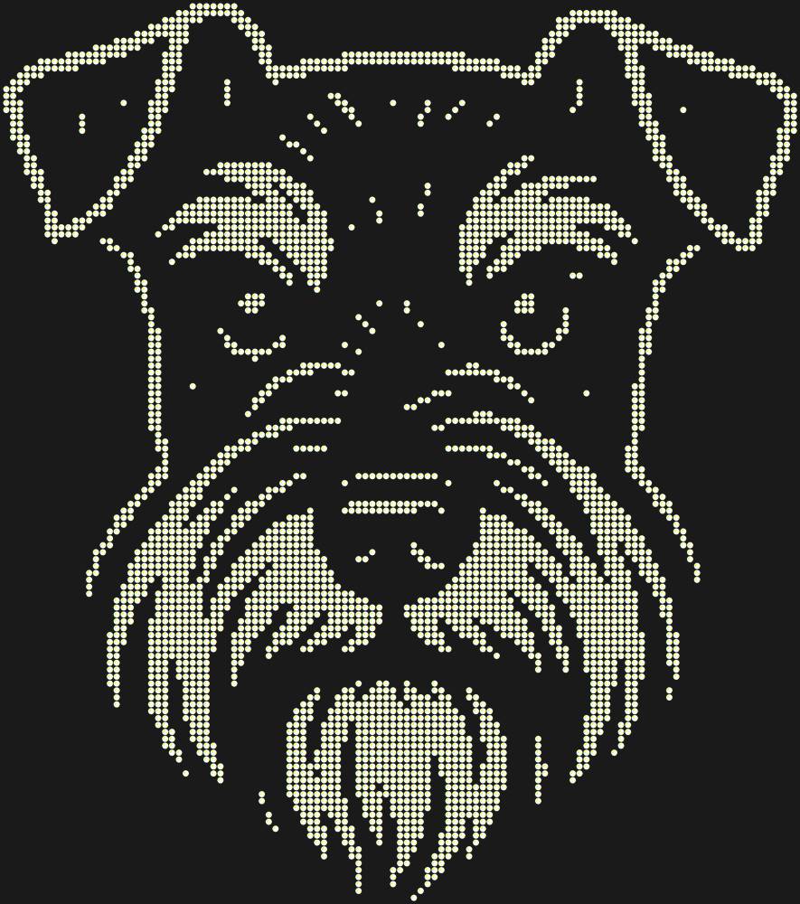 Трафарет Miniature Schnauzer — RHT_DOG1_SS10_CRYSTAL_AB