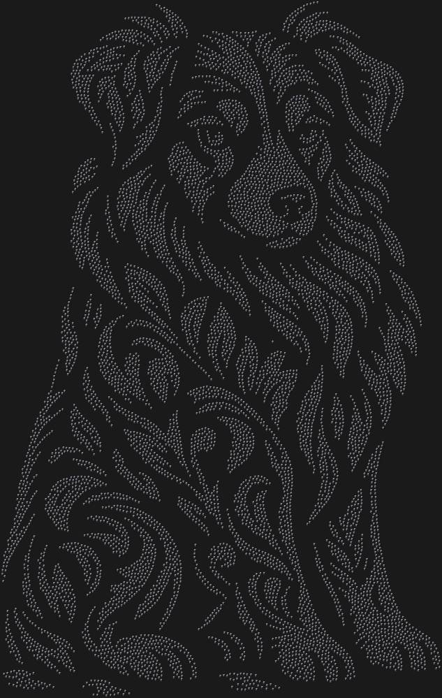 Трафарет Australian Shepherd — RHT_AUSTRALIANSHAPHERD1_SS5_JET_BLACK