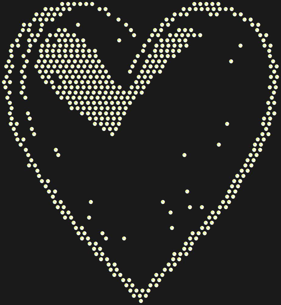 Трафарет 3D Heart — RHT_HEART8_SS12_CRYSTAL_AB