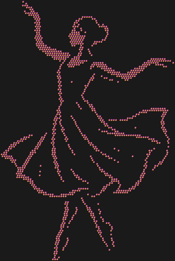 Трафарет Dancer — RHT_DANCER1_SS10_RAINBOW
