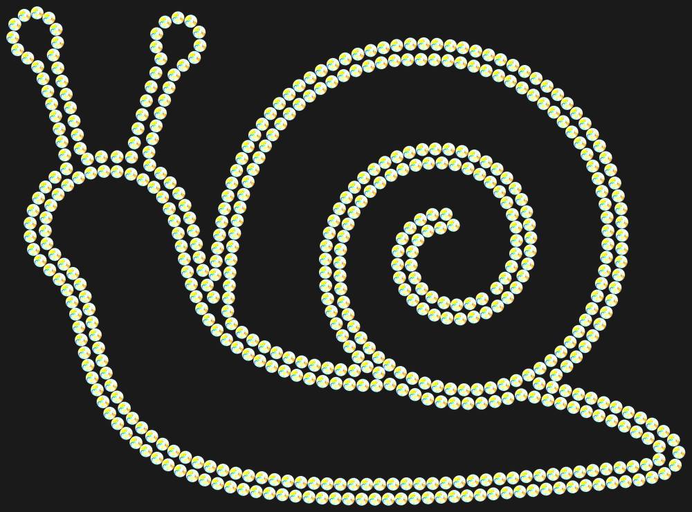 Трафарет Snail — RHT_SNAIL1_SS16_CRYSTAL_AB
