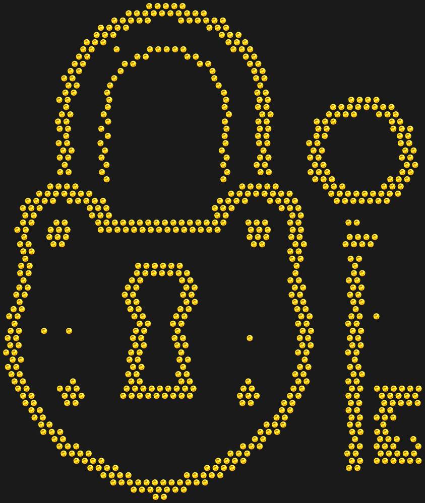 Трафарет Lock and key — RHT_LOCKKEY1_SS16_TOPAZ