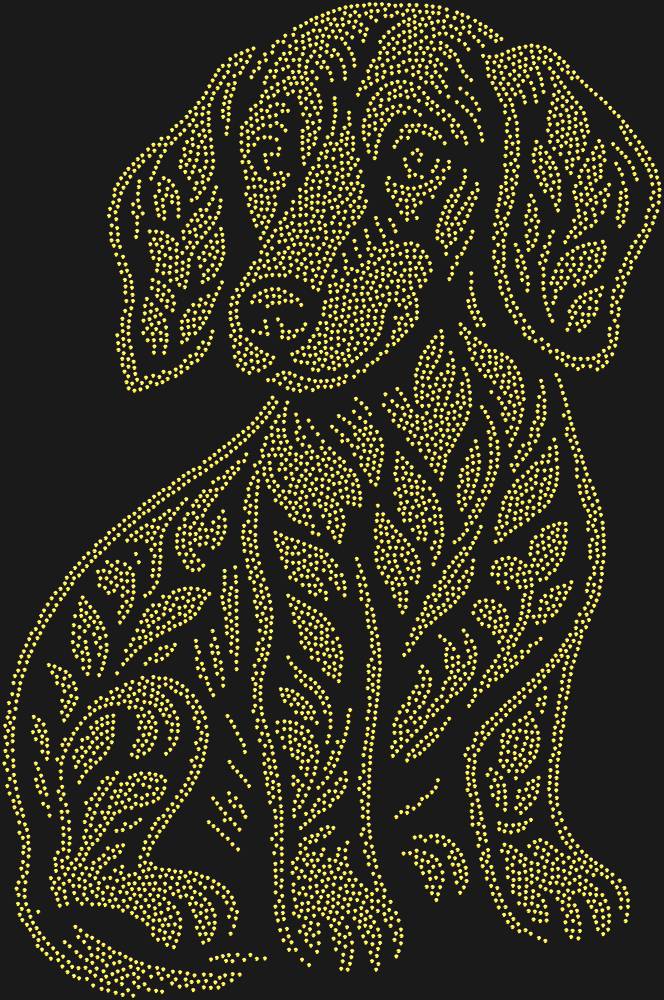 Трафарет Щенок таксы — RHT_DACHSHUNDPUPPY1_SS5_GOLD