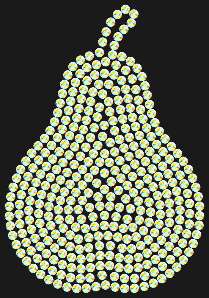 Трафарет Curved pear (plain) — RHT_PEAR1_SS16_CRYSTAL_AB