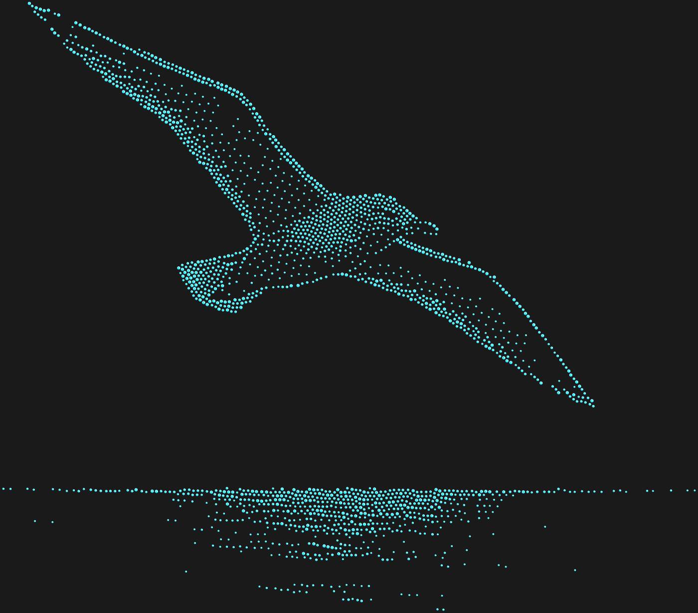 Трафарет Чайка над морем — SEAGULLSEA1