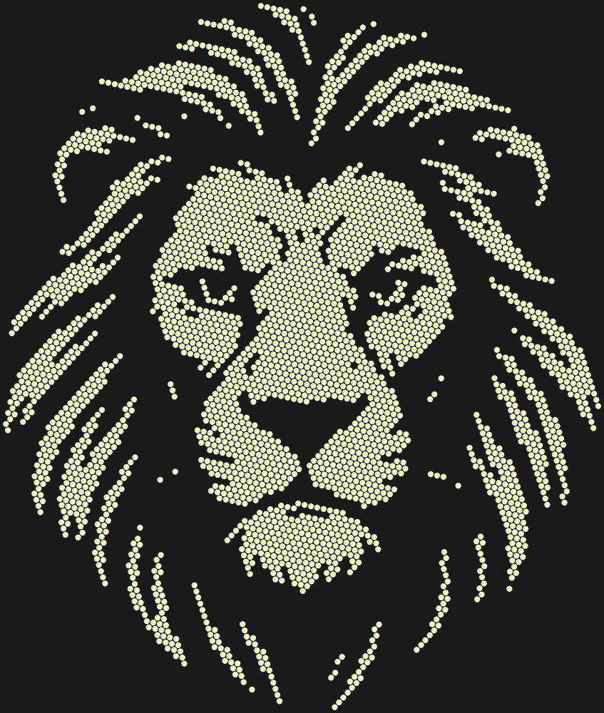 Трафарет Leo — RHT_LION1_SS10_CRYSTAL_AB