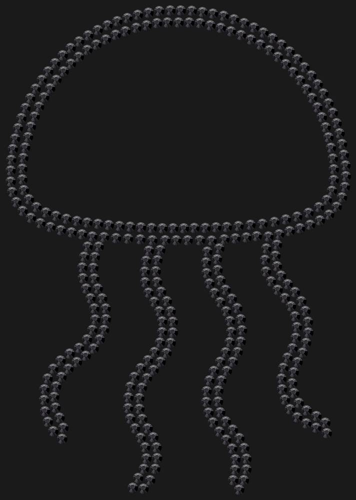 Трафарет Jellyfish — RHT_JELLYFISH1_SS10_JET_BLACK