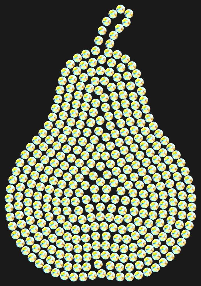 Трафарет Curved pear (plain) — RHT_PEAR1_SS20_CRYSTAL_AB