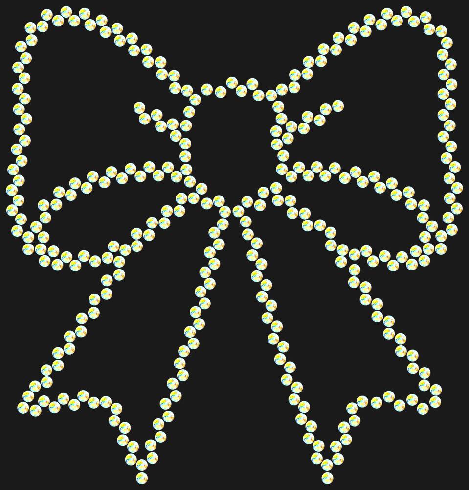 Трафарет Bow — RHT_BOW1_SS10_CRYSTAL_AB
