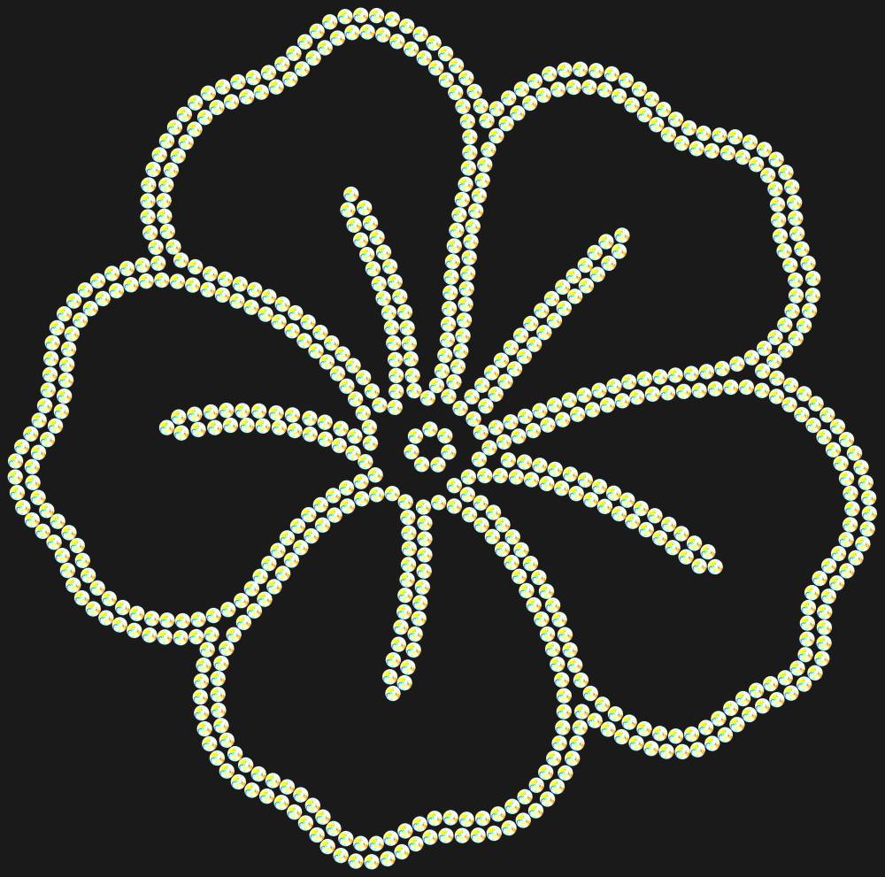 Трафарет Petunia — RHT_PETUNIA1_SS16_CRYSTAL_AB