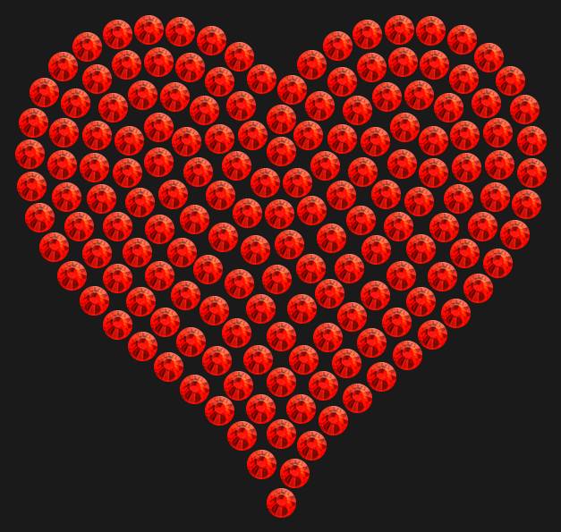 Трафарет Heart average — RHT_HEART2_SS10_LT_SIAM