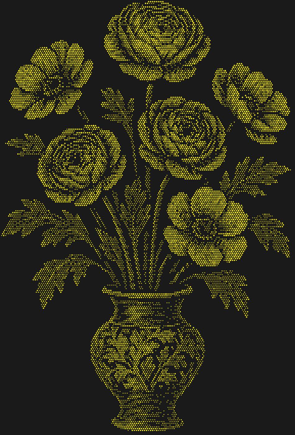 Трафарет Букет из лютиков — BUTTERCUPBOUQUET1