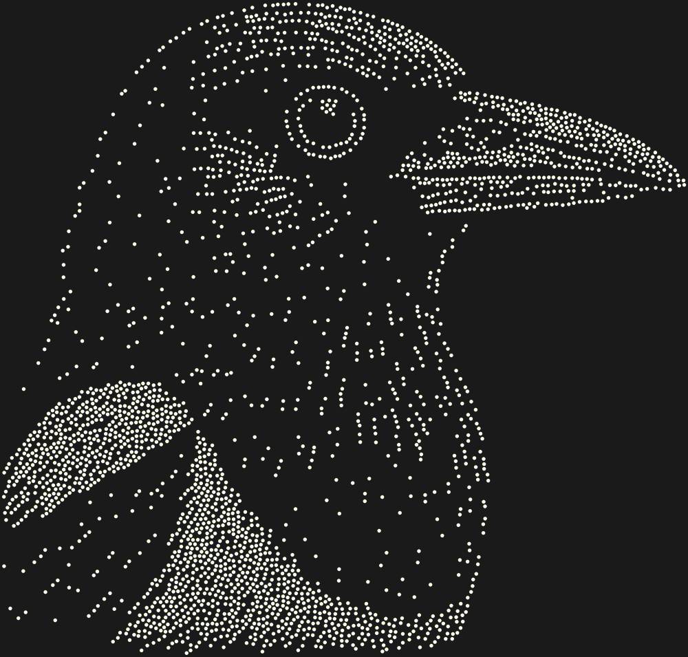 Трафарет Сорока — RHT_MAGPIE1_SS6_CRYSTAL_AB