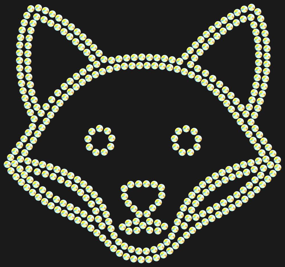 Трафарет Fox — RHT_FOX1_SS20_CRYSTAL_AB