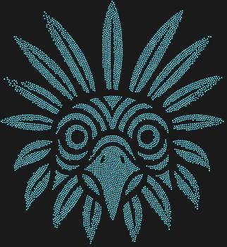 Рисунок из страз по номерам «Маска Кетцаль» с 5601 искрящейся гранью: вдохните мистику древних цивилизаций, где каждое сверкание стразы – словно перо священной птицы, хранительницы тайн Месоамерики.