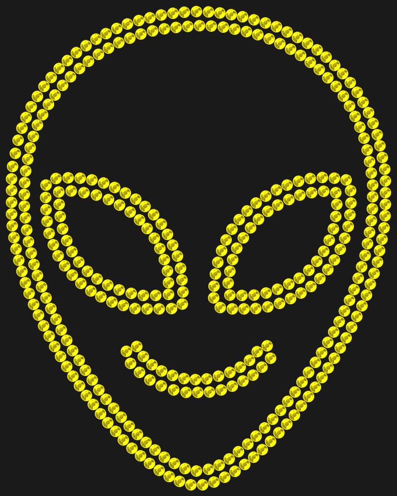 Трафарет Cute alien — RHT_UFO2_SS10_CITRINE