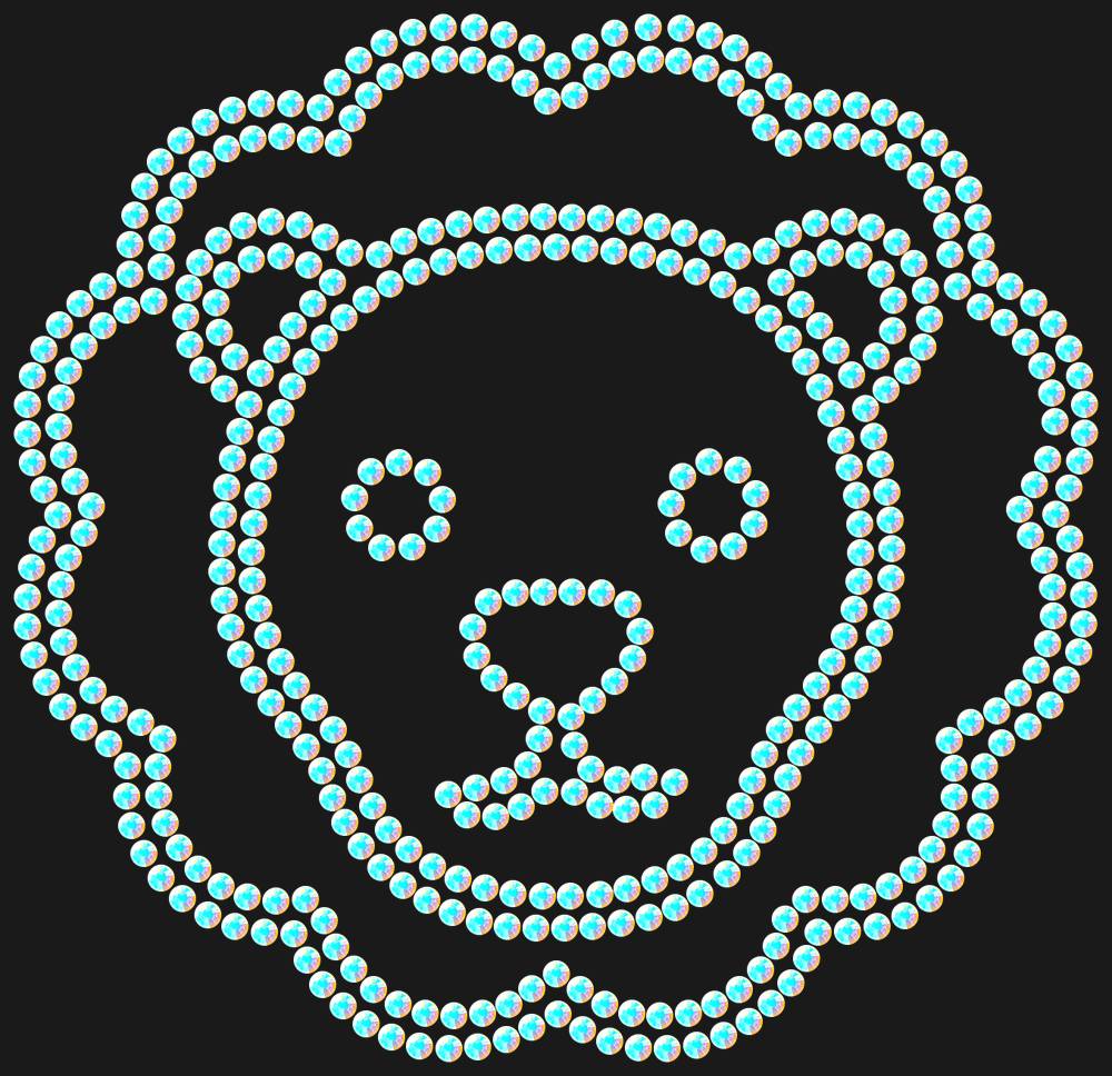 Трафарет Leo — RHT_LION2_SS10_CRYSTAL_AB_DMC