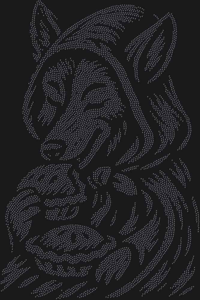 Трафарет A wolf in a red hood — RHT_WOLFWITHPIE1_SS20_JET_BLACK