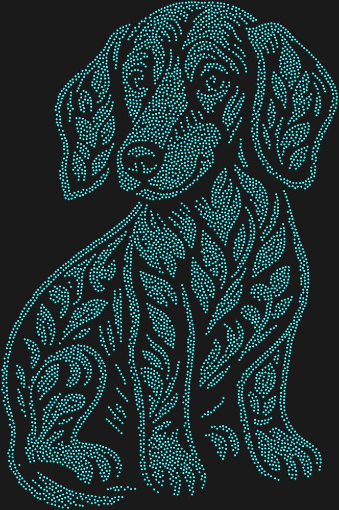 Трафарет Dachshund puppy — RHT_DACHSHUNDPUPPY1_SS3_AQUAMARINE