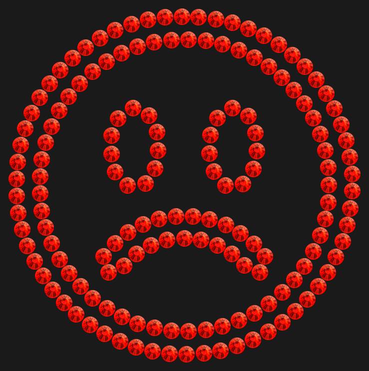 Трафарет Sad emoji — RHT_SMILE6_SS10_LT_SIAM