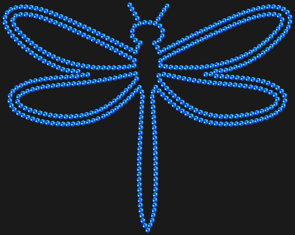 Трафарет Dragonfly — RHT_DRAGONFLY1_SS10_SAPPHIRE