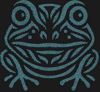 Маска Лягушка - Центральная Америка, сияющая 4476 стразами, оживит ваше творение, нашептав тайны древних цивилизаций и бездонных джунглей.