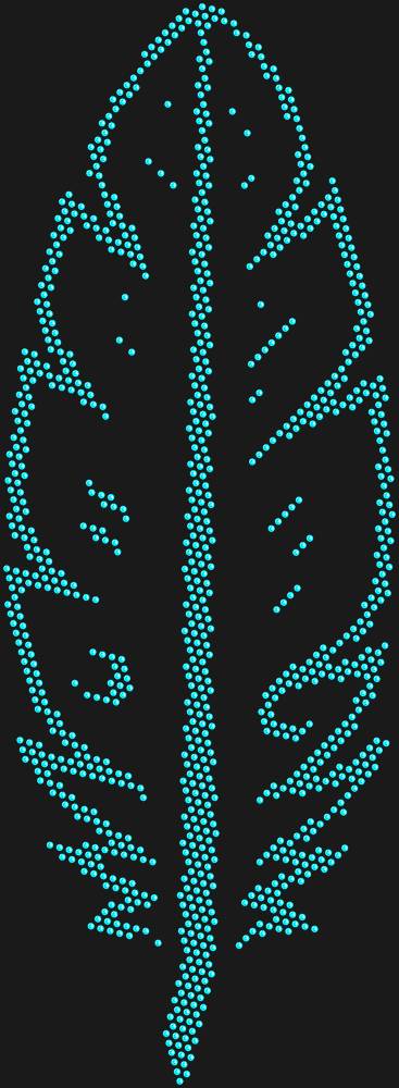 Трафарет Pen — RHT_FEATHER1_SS16_AQUAMARINE