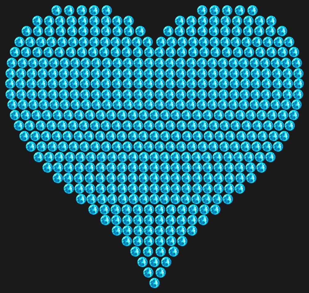 Трафарет A big heart — RHT_HEART4_SS10_AQUAMARINE