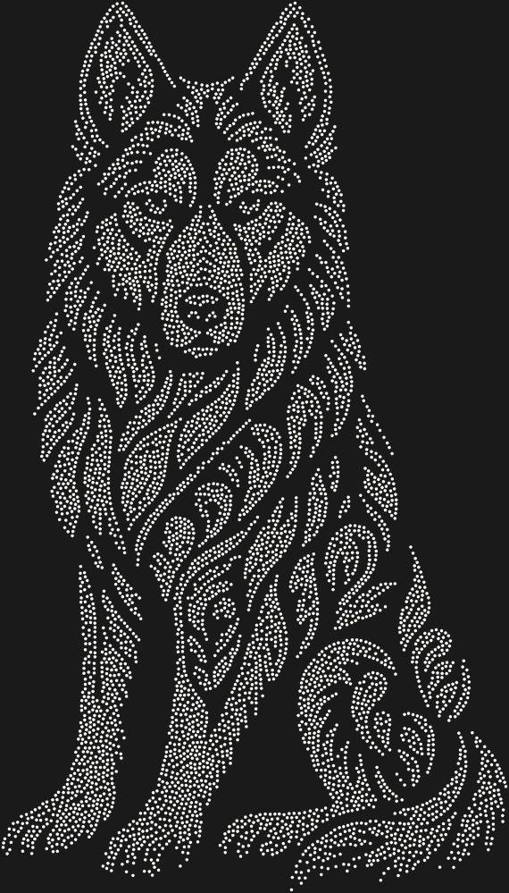Трафарет Хаски — RHT_HUSKY1_SS16_CRYSTAL_AB
