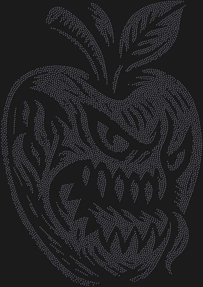 Трафарет Яблоко монстр — RHT_APPLEMONSTER1_SS4_JET_BLACK