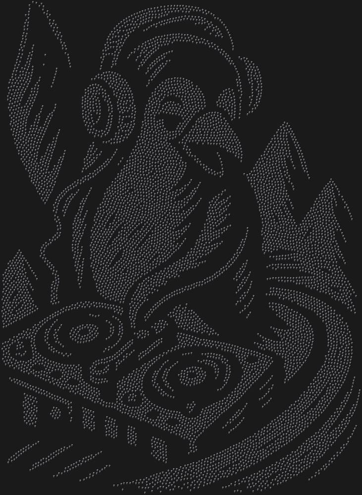 Трафарет DJ Penguin — RHT_PENGUINDJ1_SS3_JET_BLACK