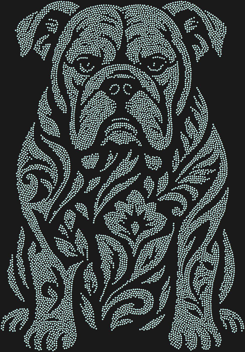 Трафарет Бульдог — BULLDOG1