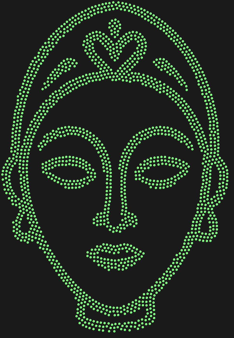 Трафарет Маска племени Игбо — IGBOMASK1