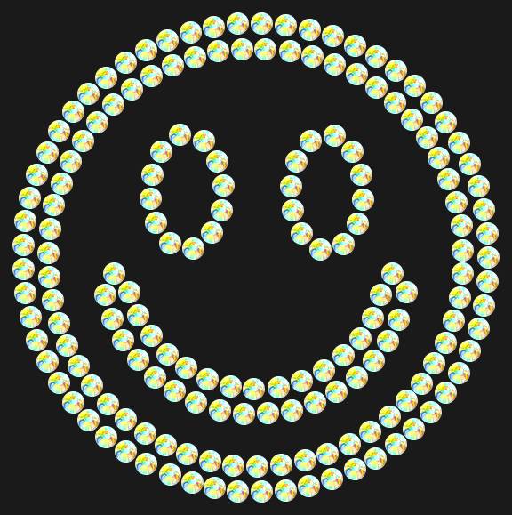 Трафарет Smiley — RHT_SMILE1_SS6_CRYSTAL_AB