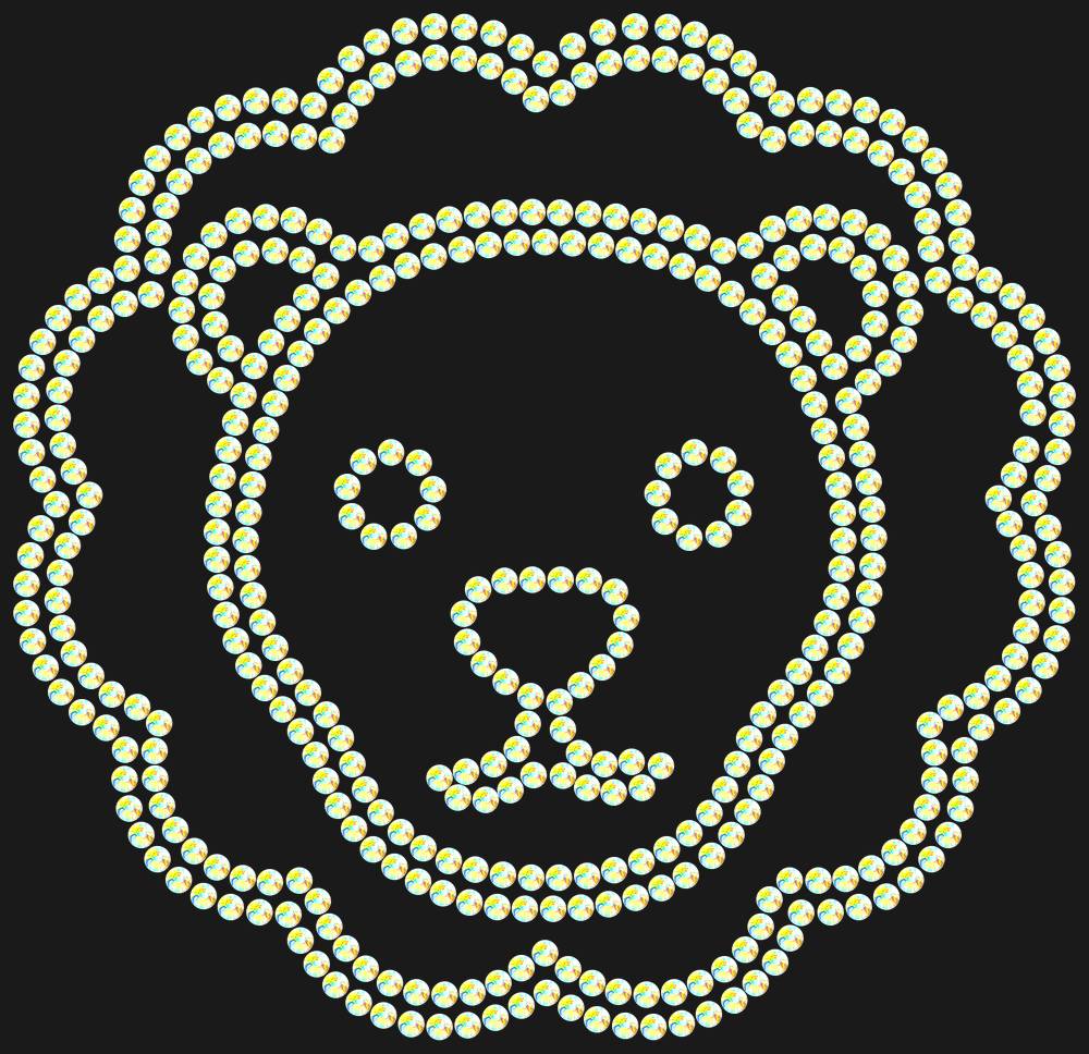 Трафарет Leo — RHT_LION2_SS16_CRYSTAL_AB