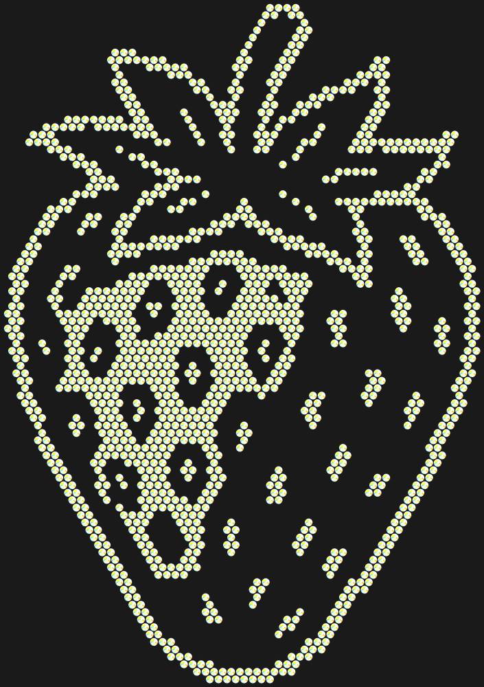 Трафарет Strawberry — RHT_STRAWBERRY1_SS10_CRYSTAL_AB