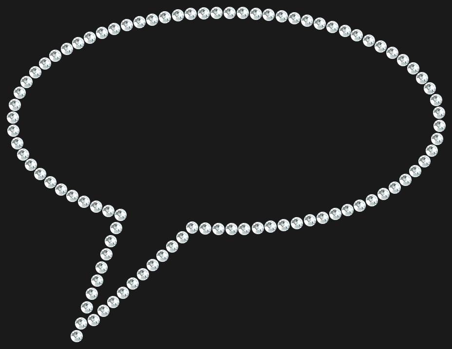 Трафарет Speech bubble — RHT_BUBBLE1_SS6_CRYSTAL_CLEAR